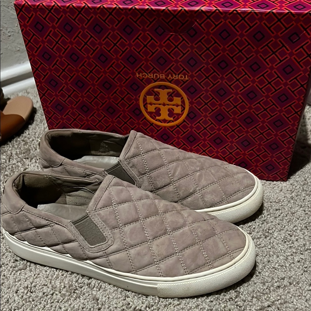 Tory Burch Quilted Slip-On Sneakers